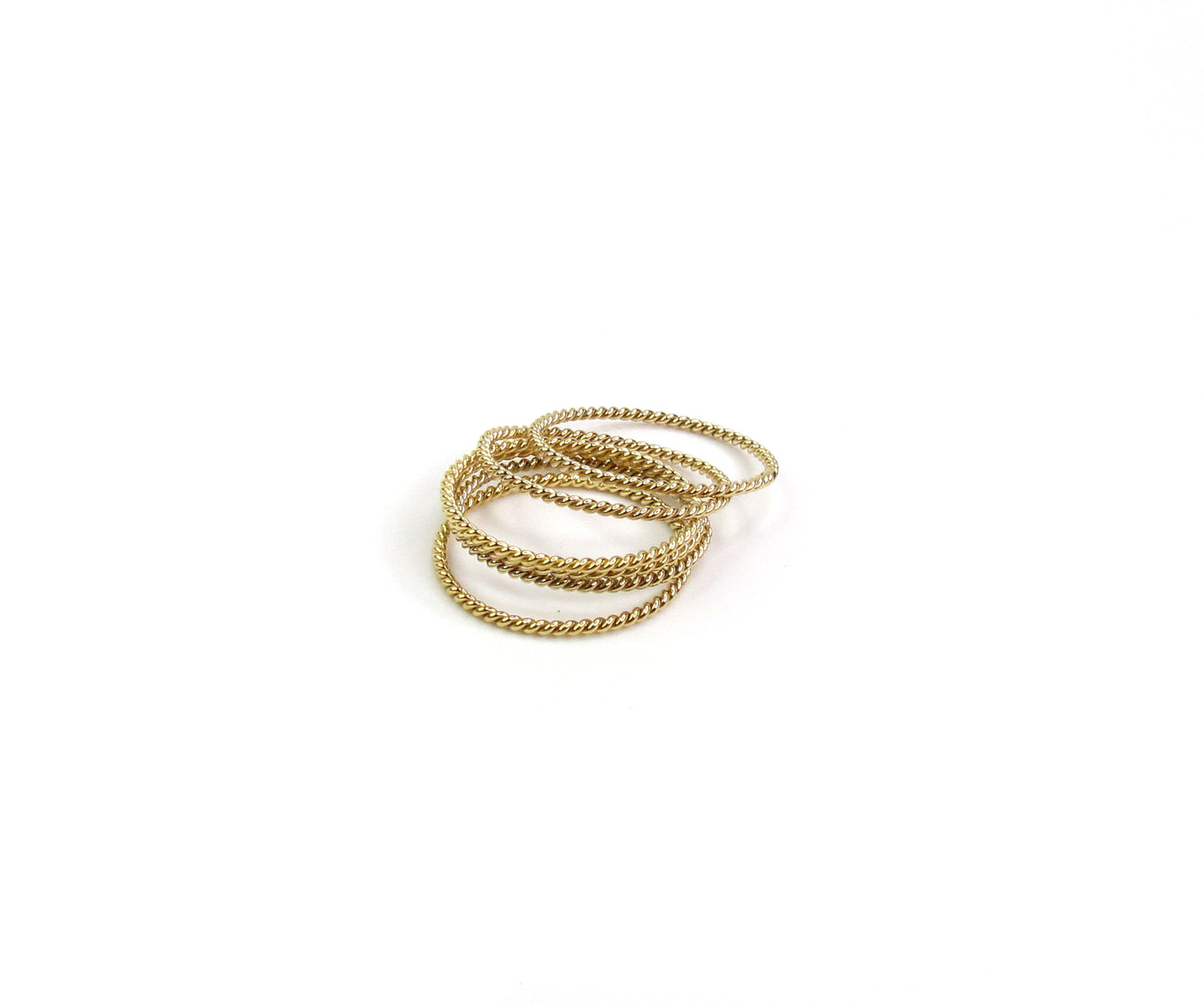 Twisted Rope Stack Ring