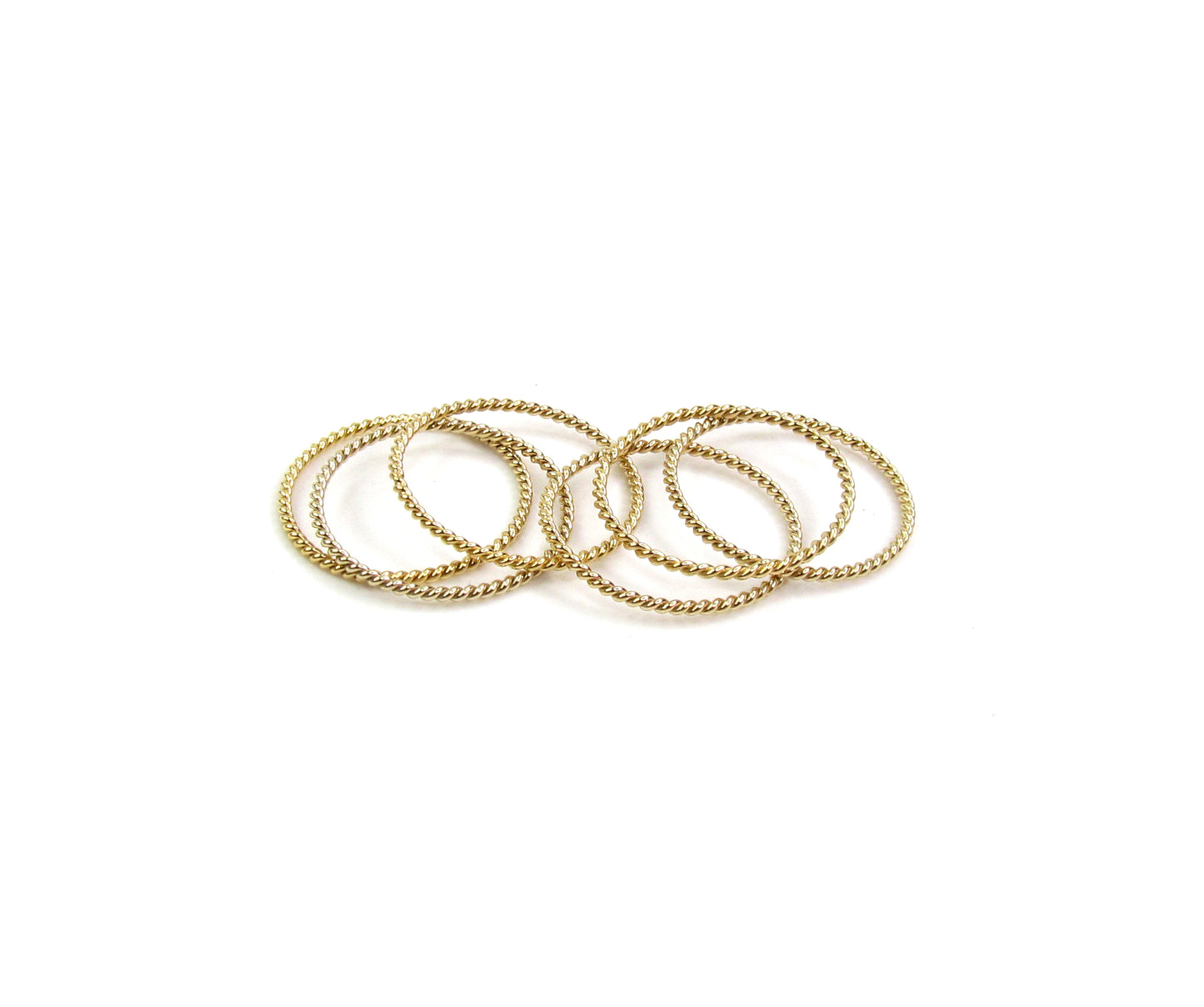 Twisted Rope Stack Ring