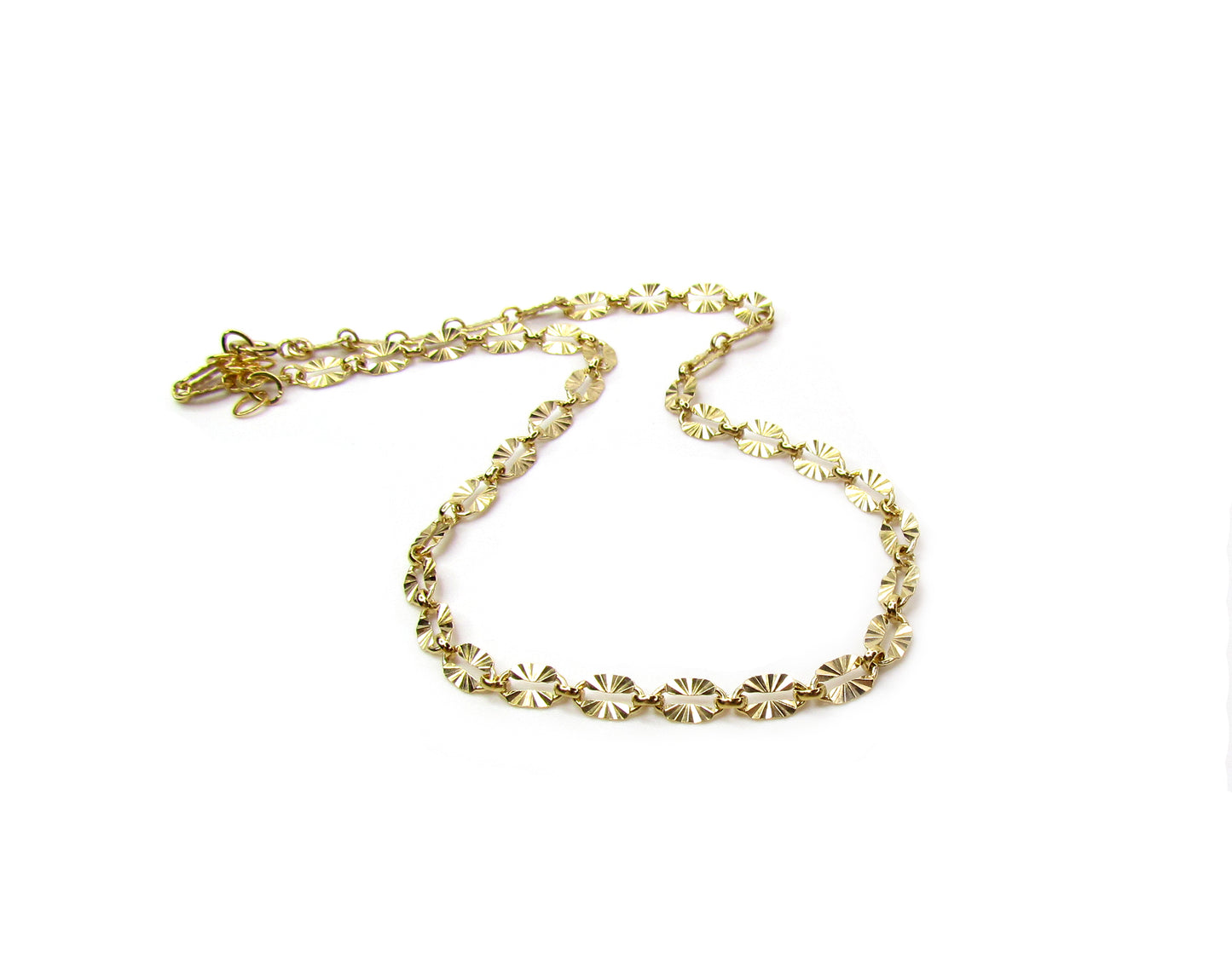 Sunburst Chain Choker Necklace