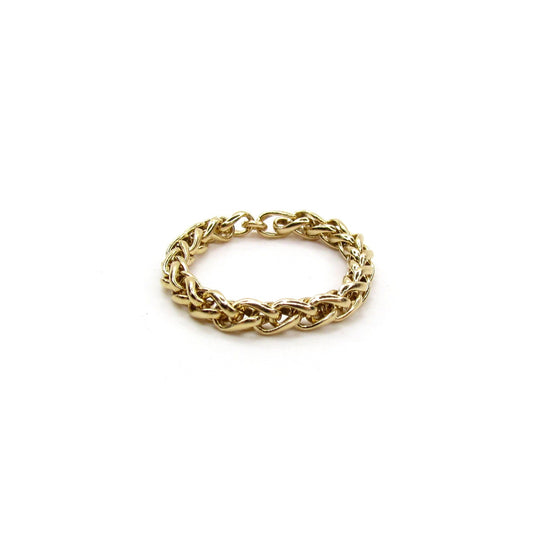 Chunky Woven Chain Ring- UNISEX