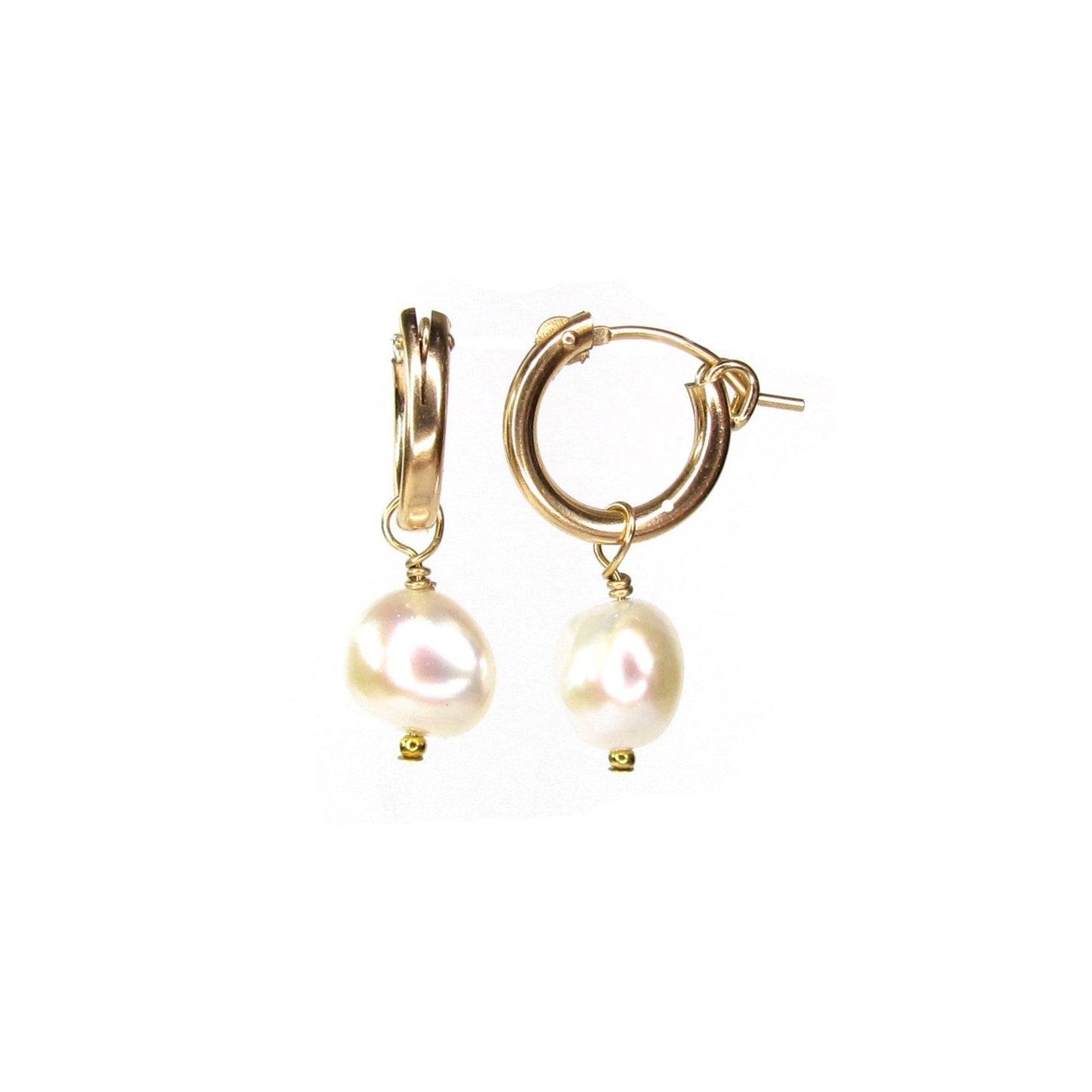 Freshwater Baroque Pearl Hoops