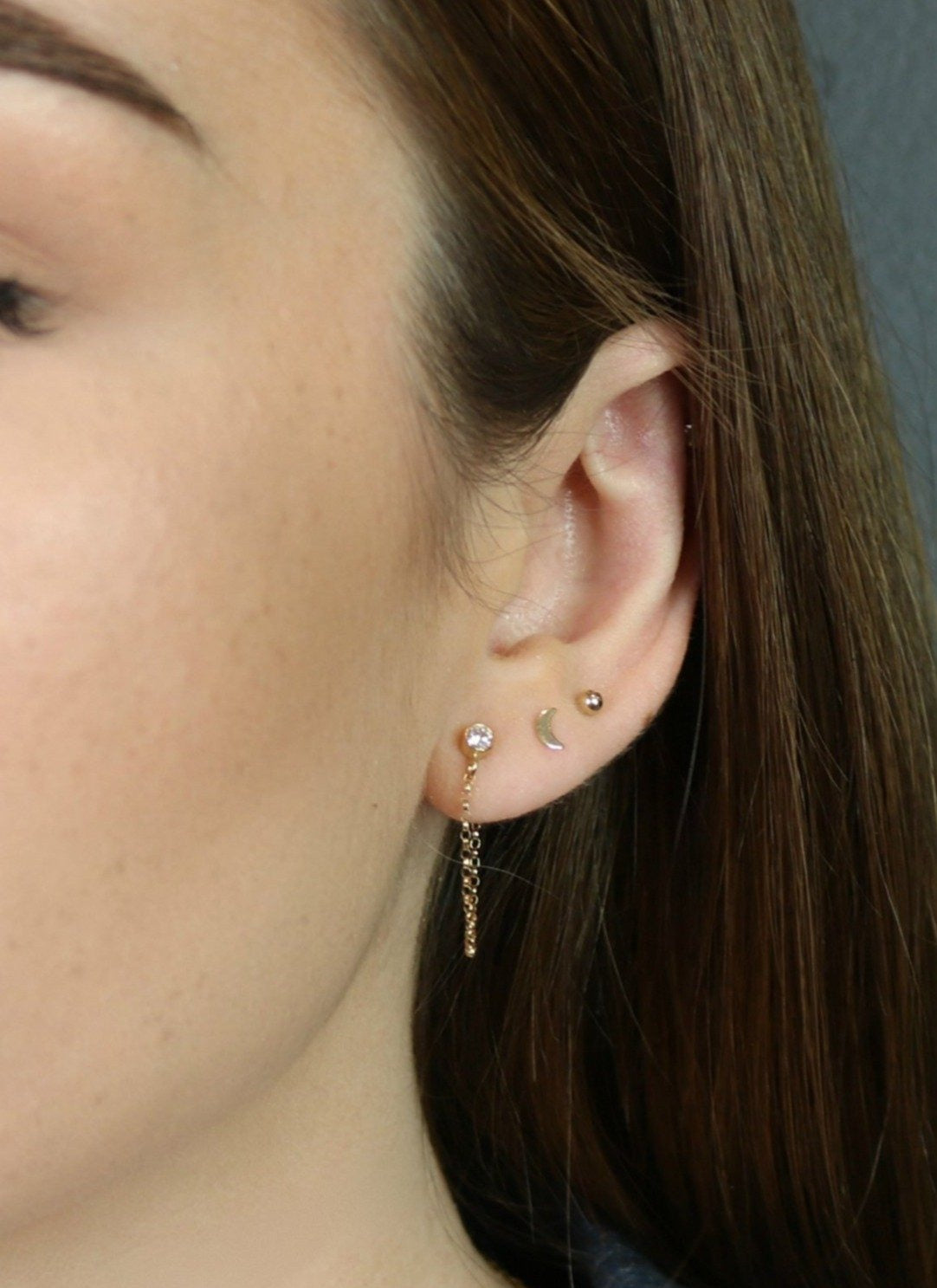 CZ Chain Earrings