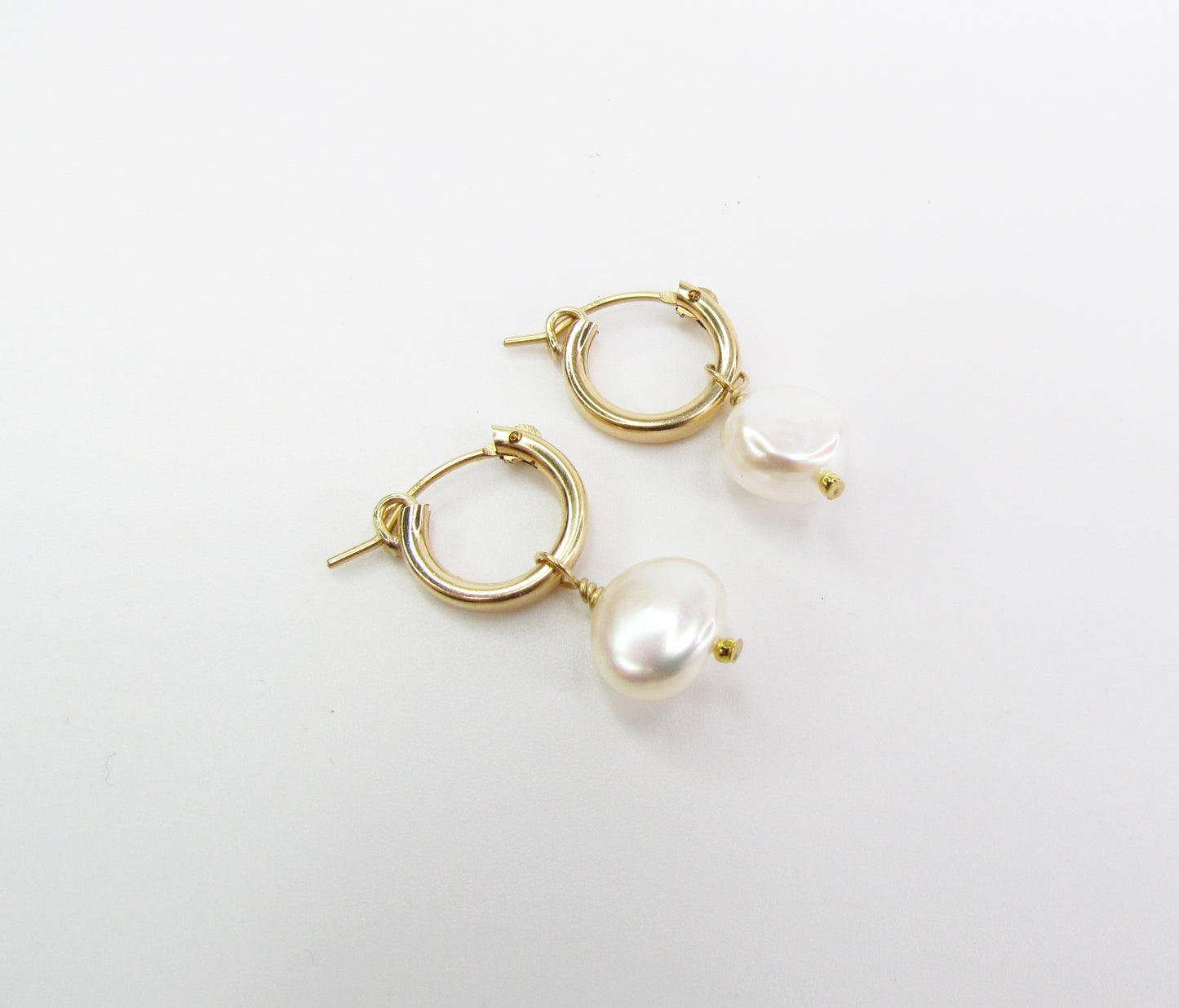 Freshwater Baroque Pearl Hoops