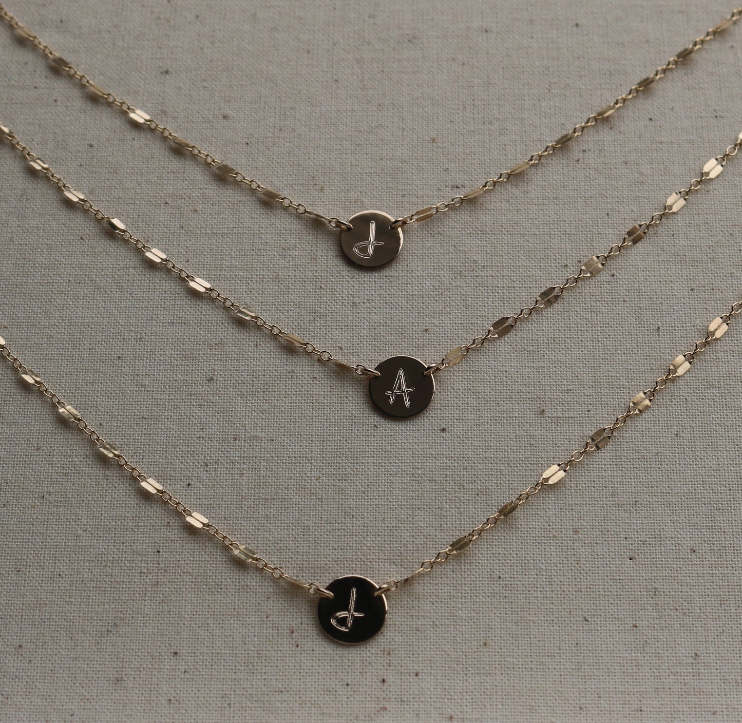 Engravable Initial Necklace