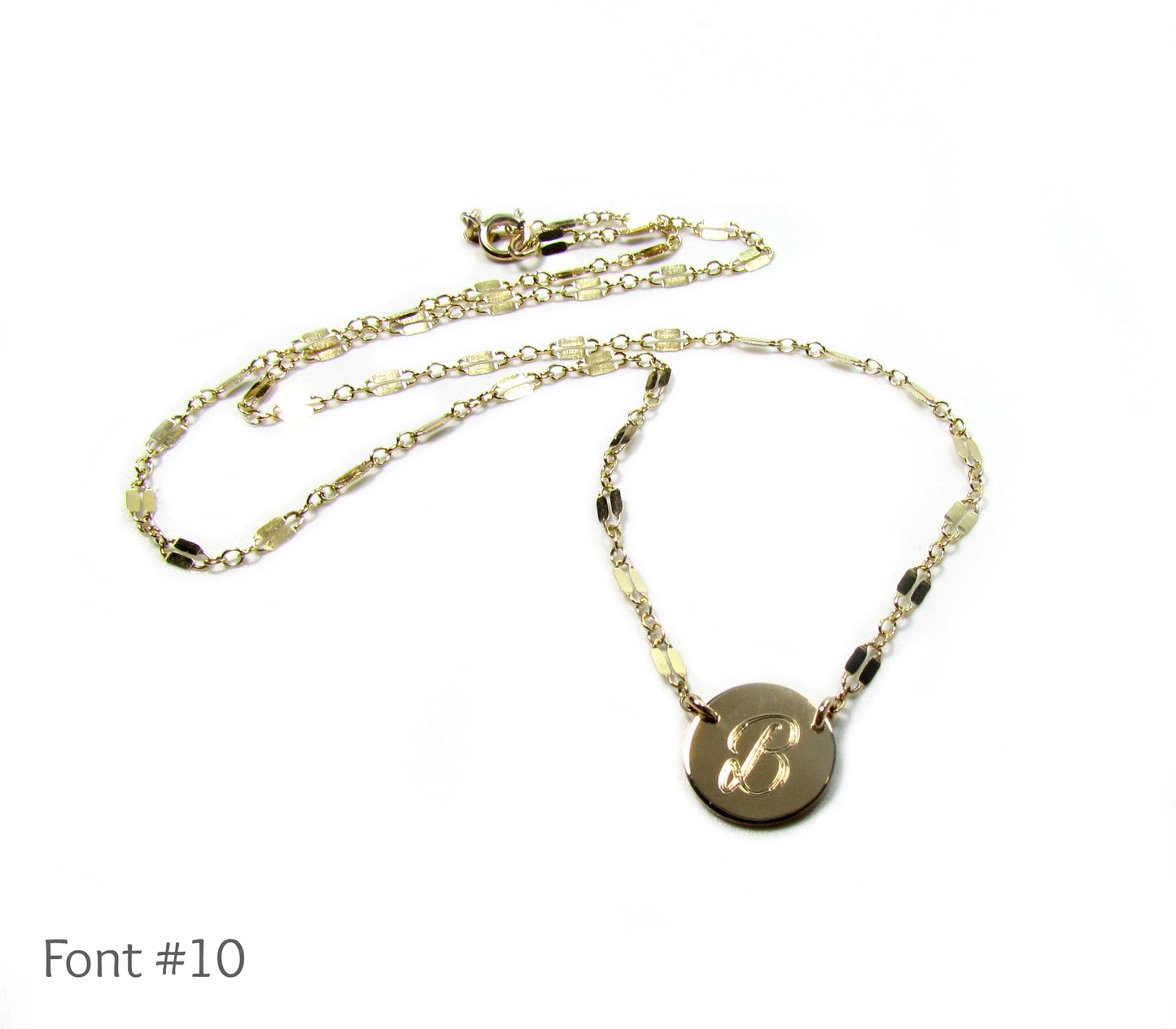 Engravable Initial Necklace