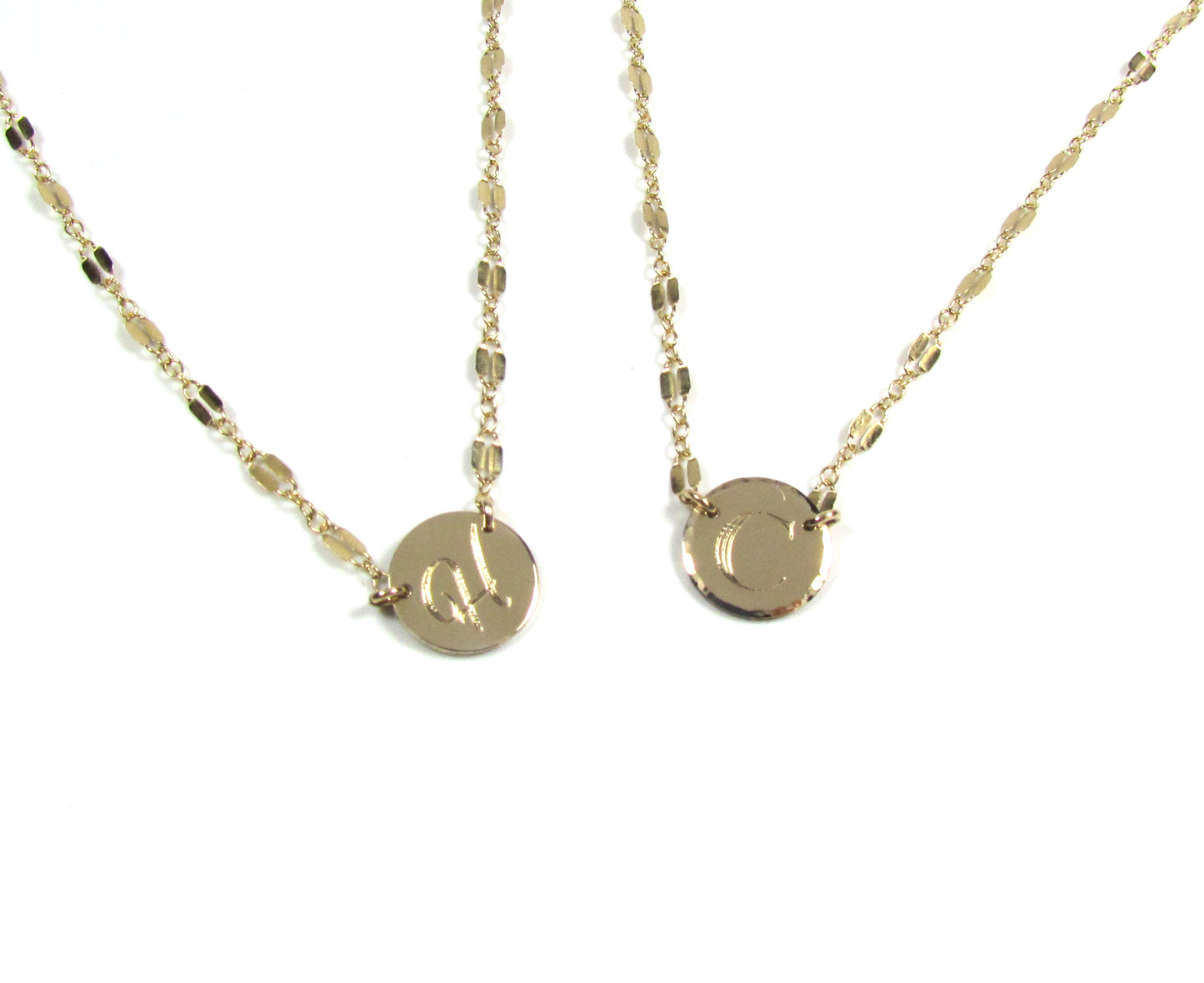 Engravable Initial Necklace