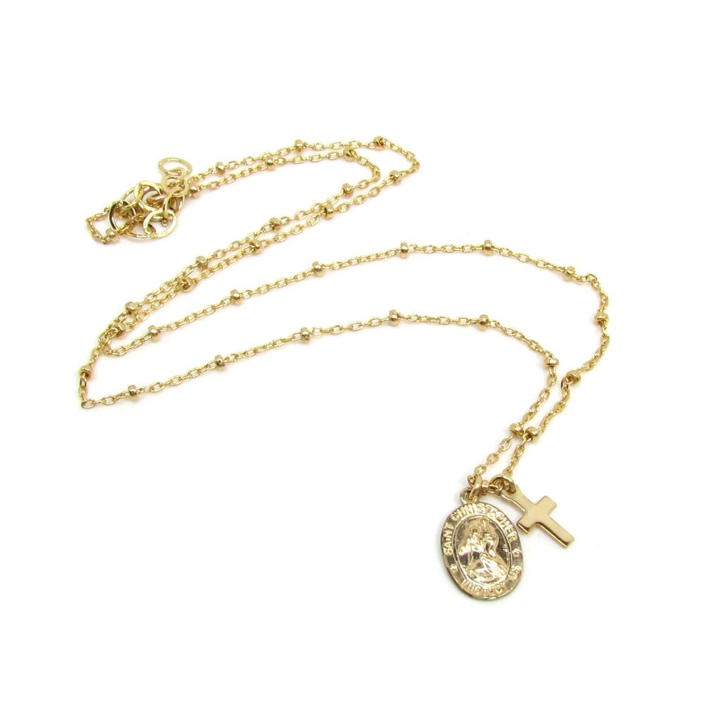 St Christopher Charm Necklace