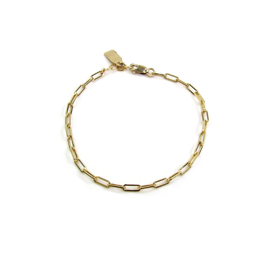 Rectangle Link Layering Bracelet