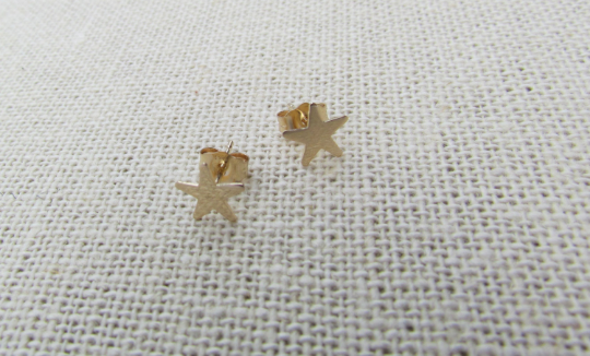 14K Star Stud Earrings