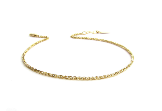 Woven Chain Layering Anklet