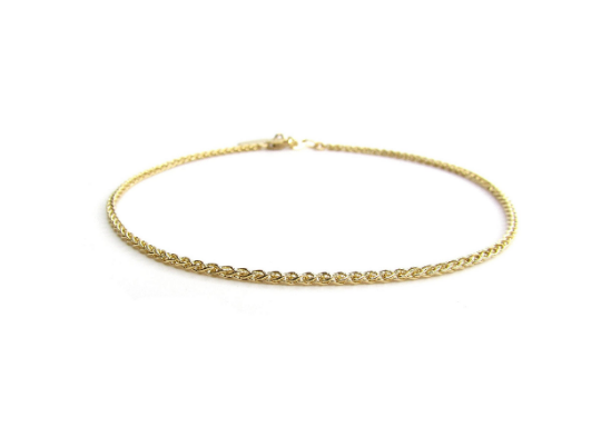 Woven Chain Layering Anklet