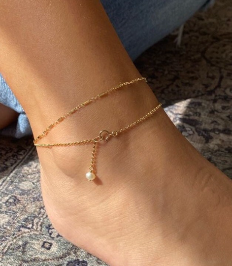 Dangling Pearl Anklet