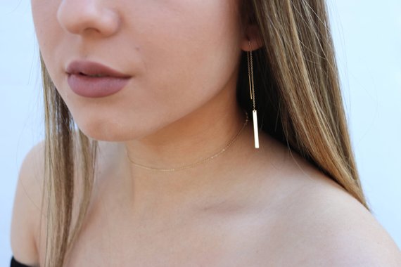 Bar Threader Earrings