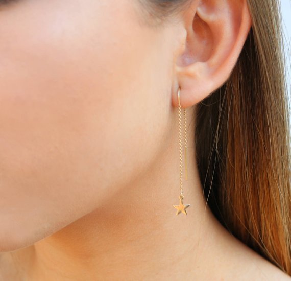 Starry Night Threader Earrings