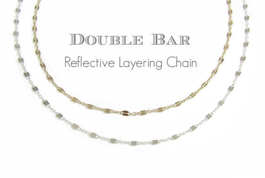 Fancy Double Bar Layering Chain