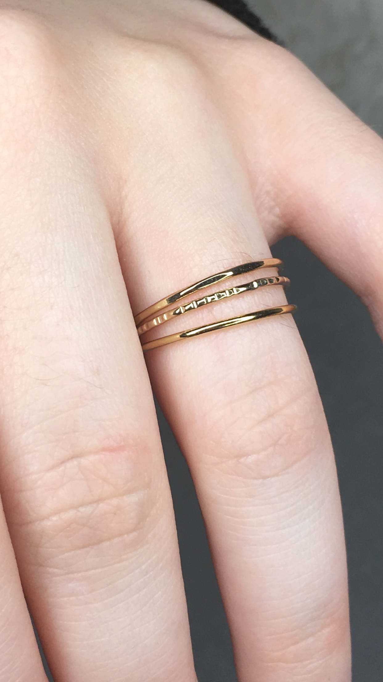 Three's the Charm Ring Stack