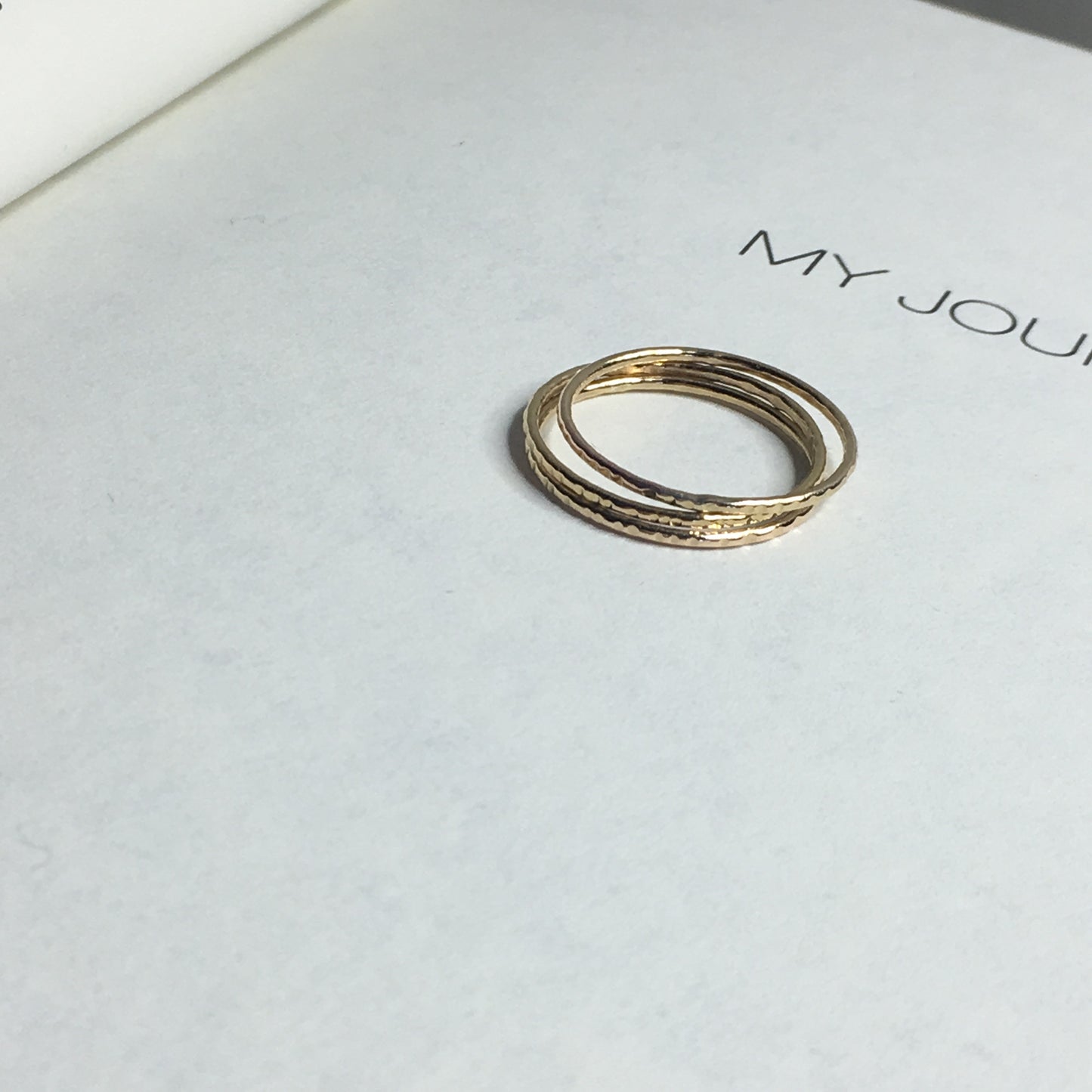 Read Between the Lines Stack Ring