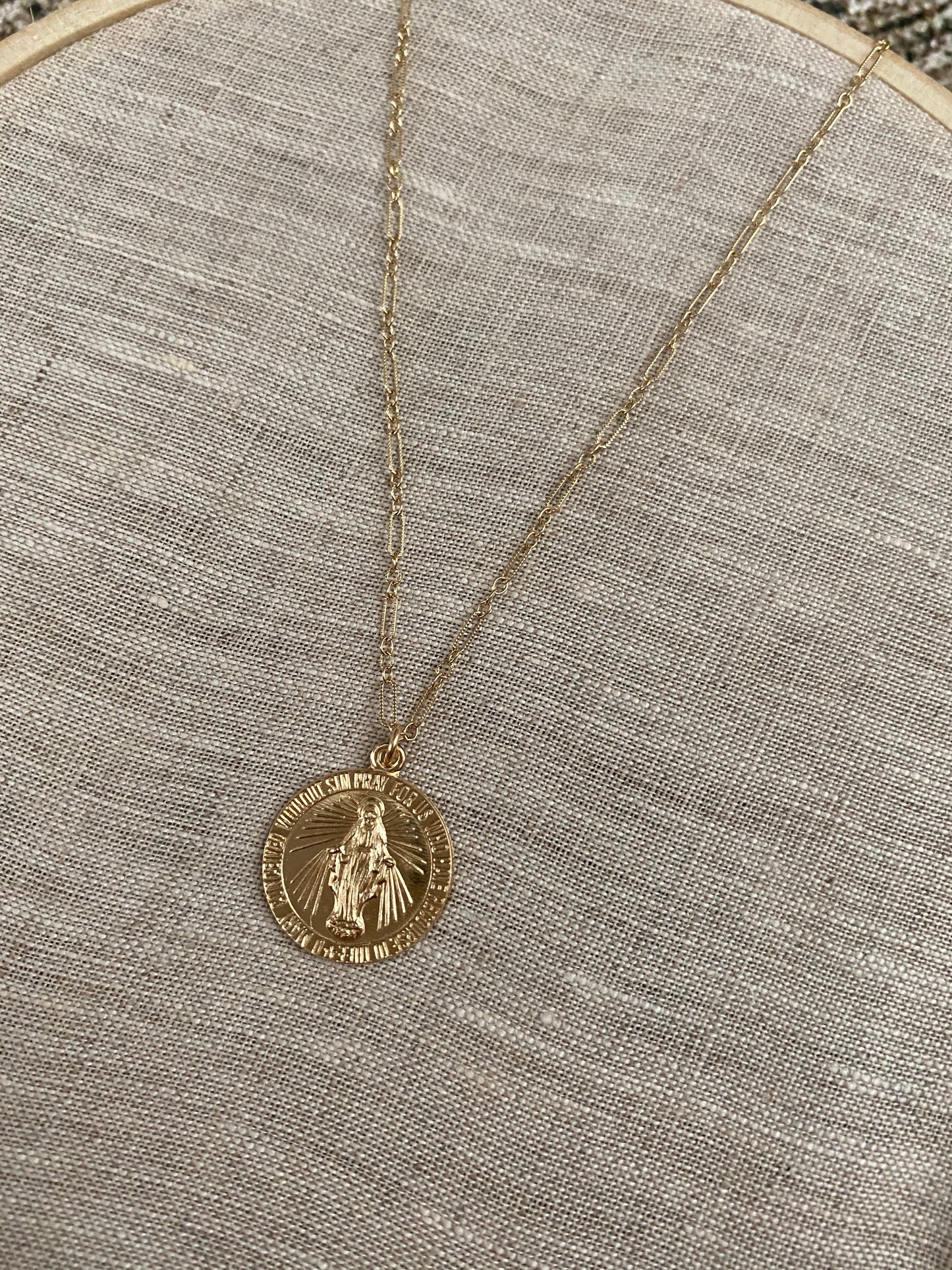 Miraculous Mary Coin Necklace