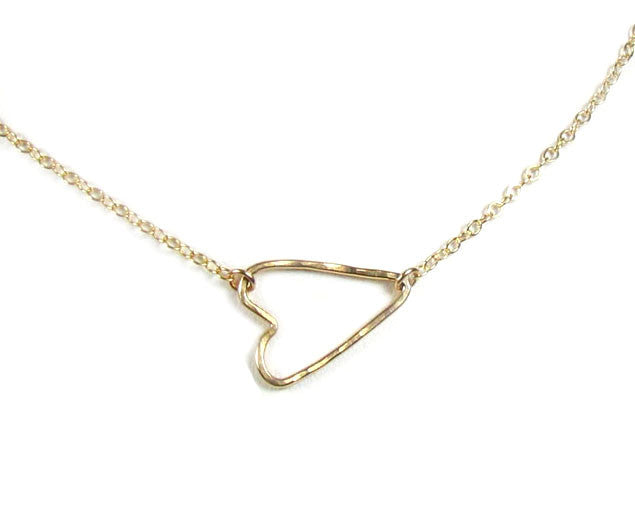 Sideways Heart Necklace