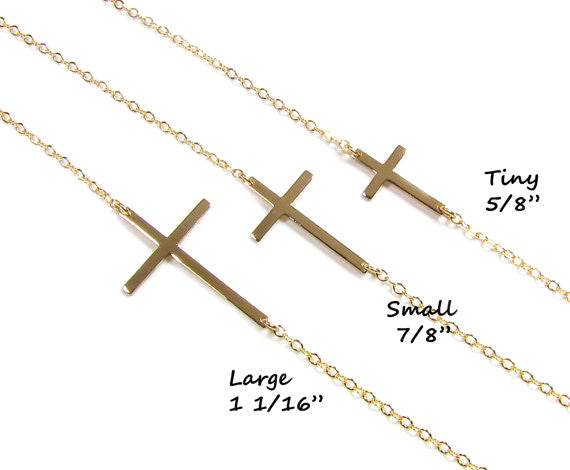 Sideways Cross Necklace - Kelly Ripa